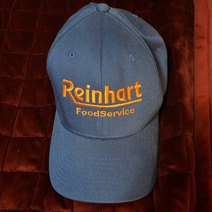 Blue w/orange letters fitted flex-it hat
